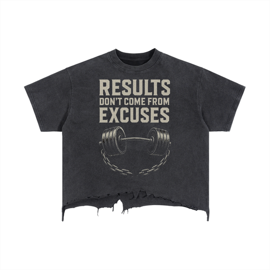 Vintage Wash Boxy Distressed Hem T-Shirt