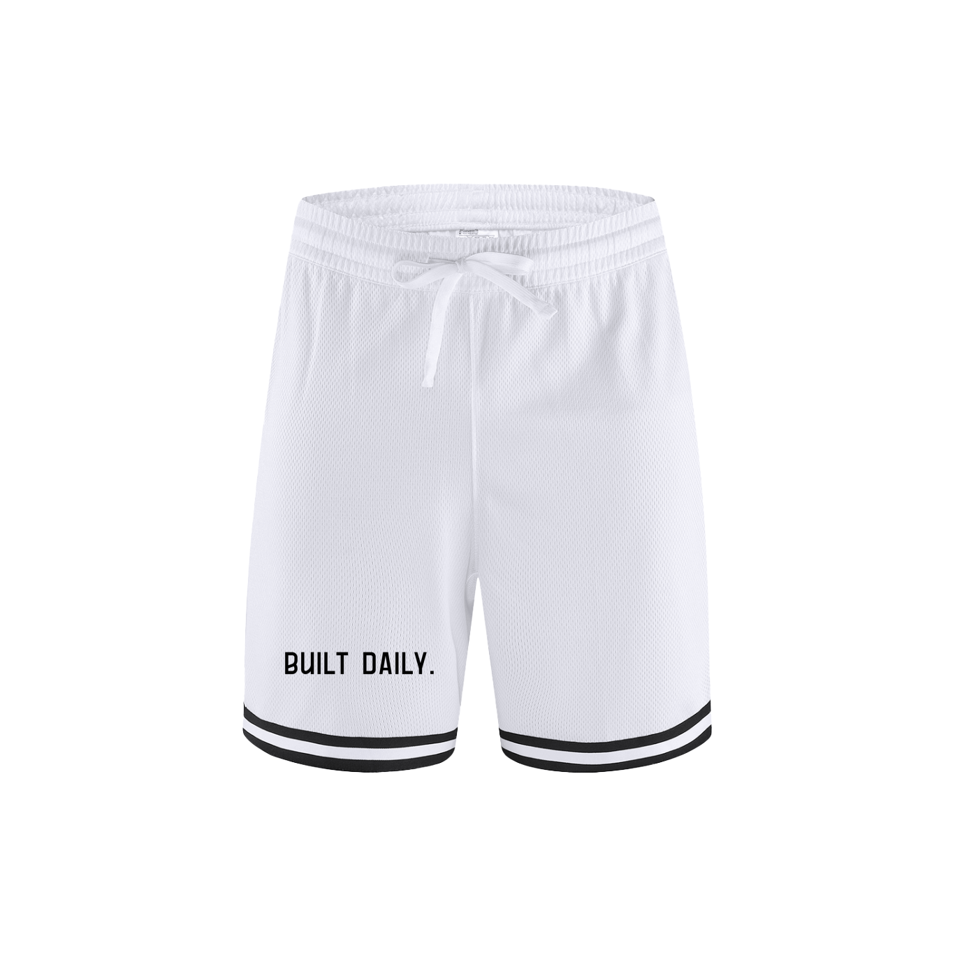 Built Daily. - Classic Stripe Trim Basketball Shorts