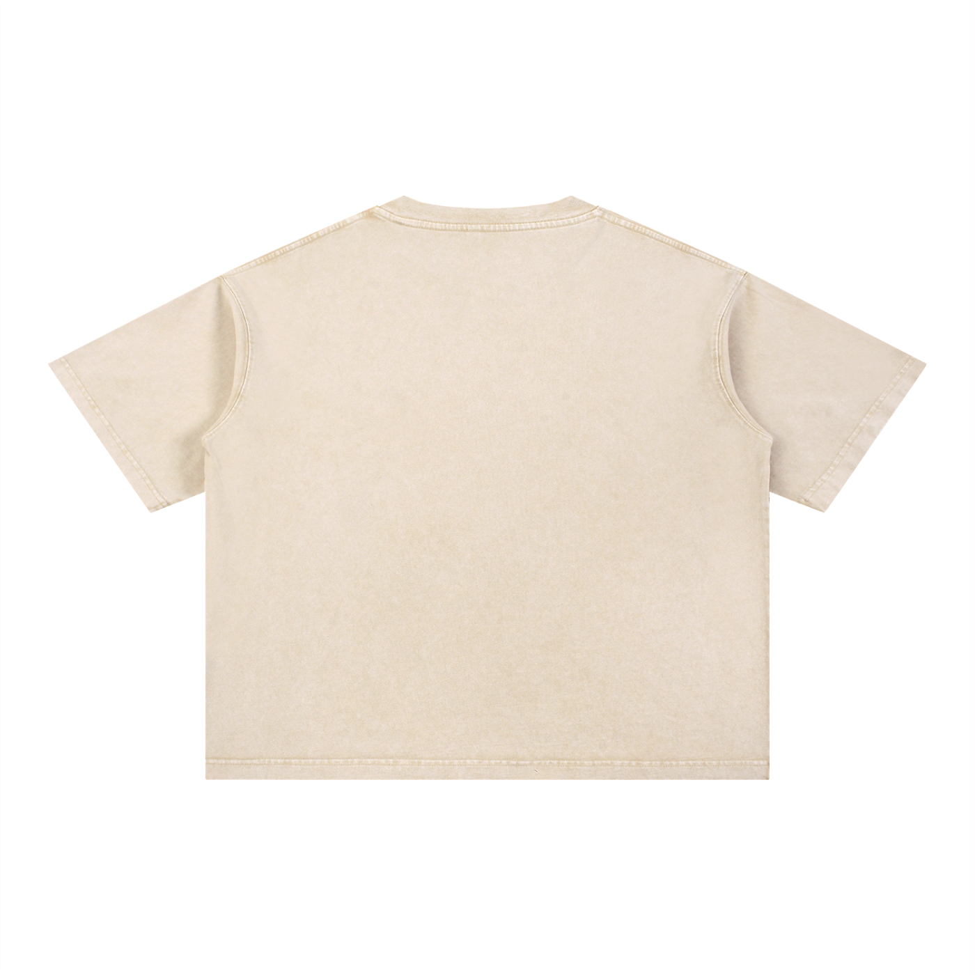 BE HAPPY- Mineral Wash Boxy Cotton T-Shirt