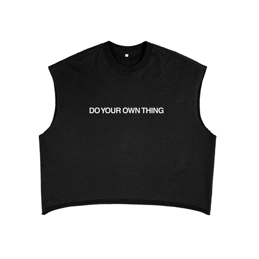 Do Your Own Thing - French Terry Boxy Tank Top