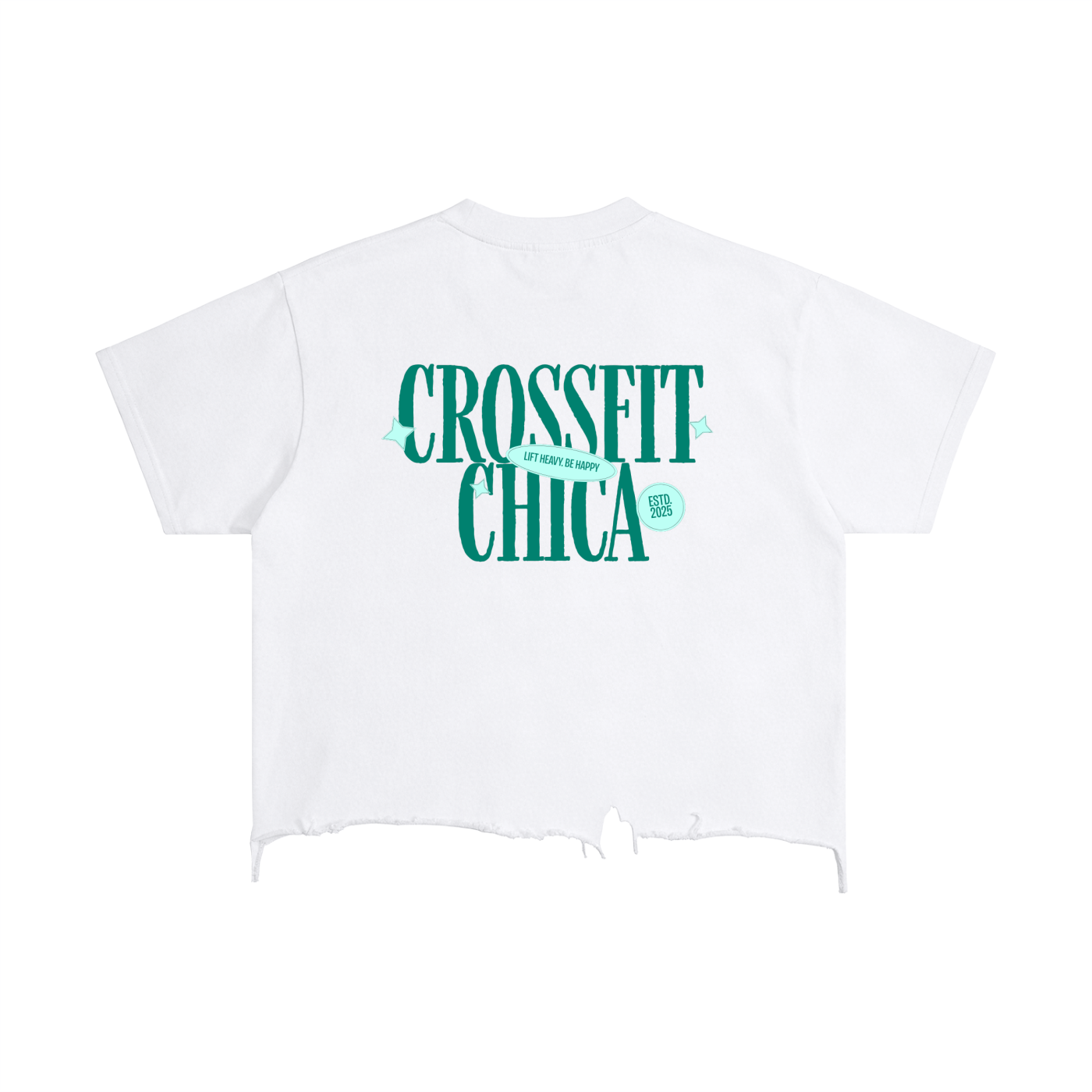 Vintage Wash Boxy Distressed Hem T-Shirt