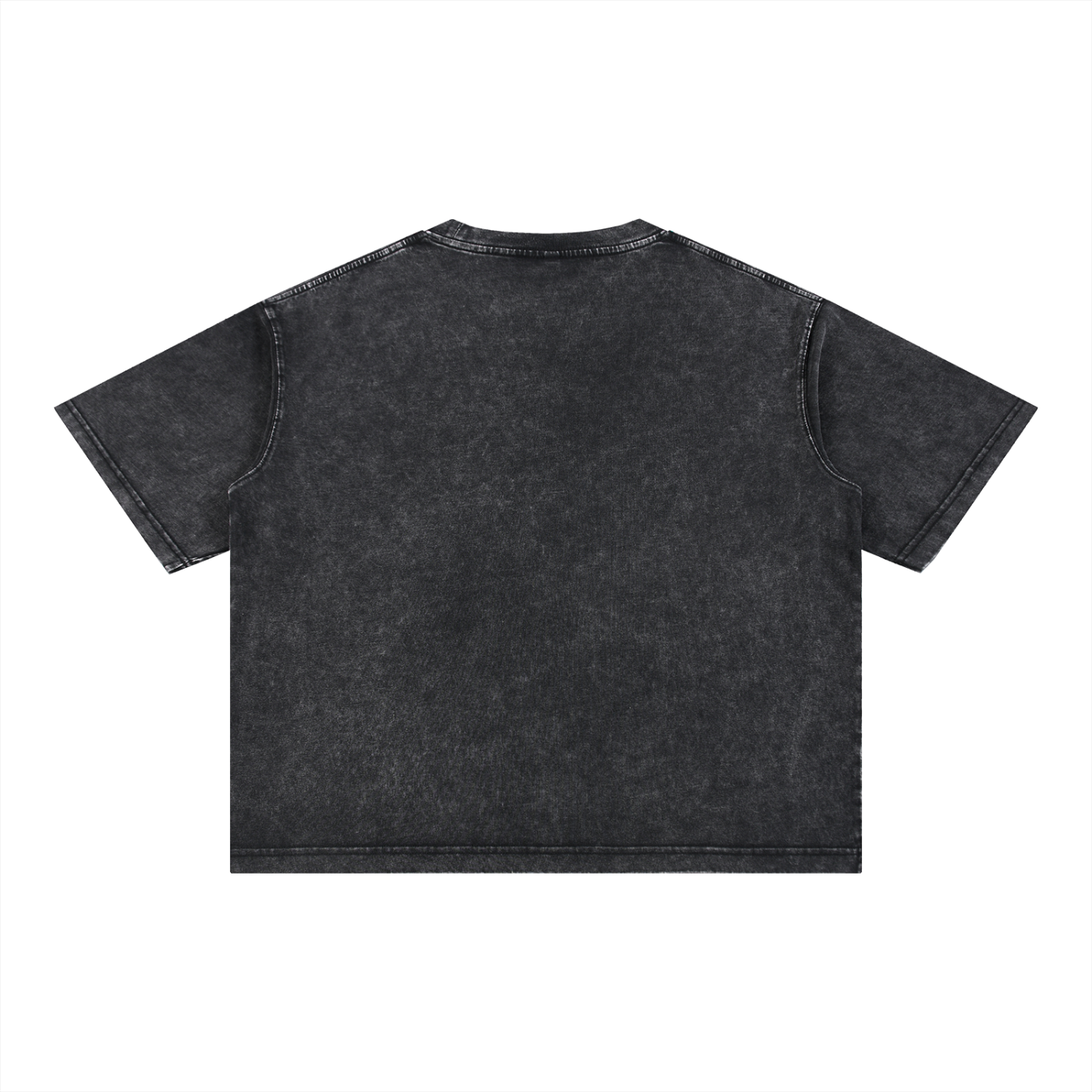 BE HAPPY- Mineral Wash Boxy Cotton T-Shirt