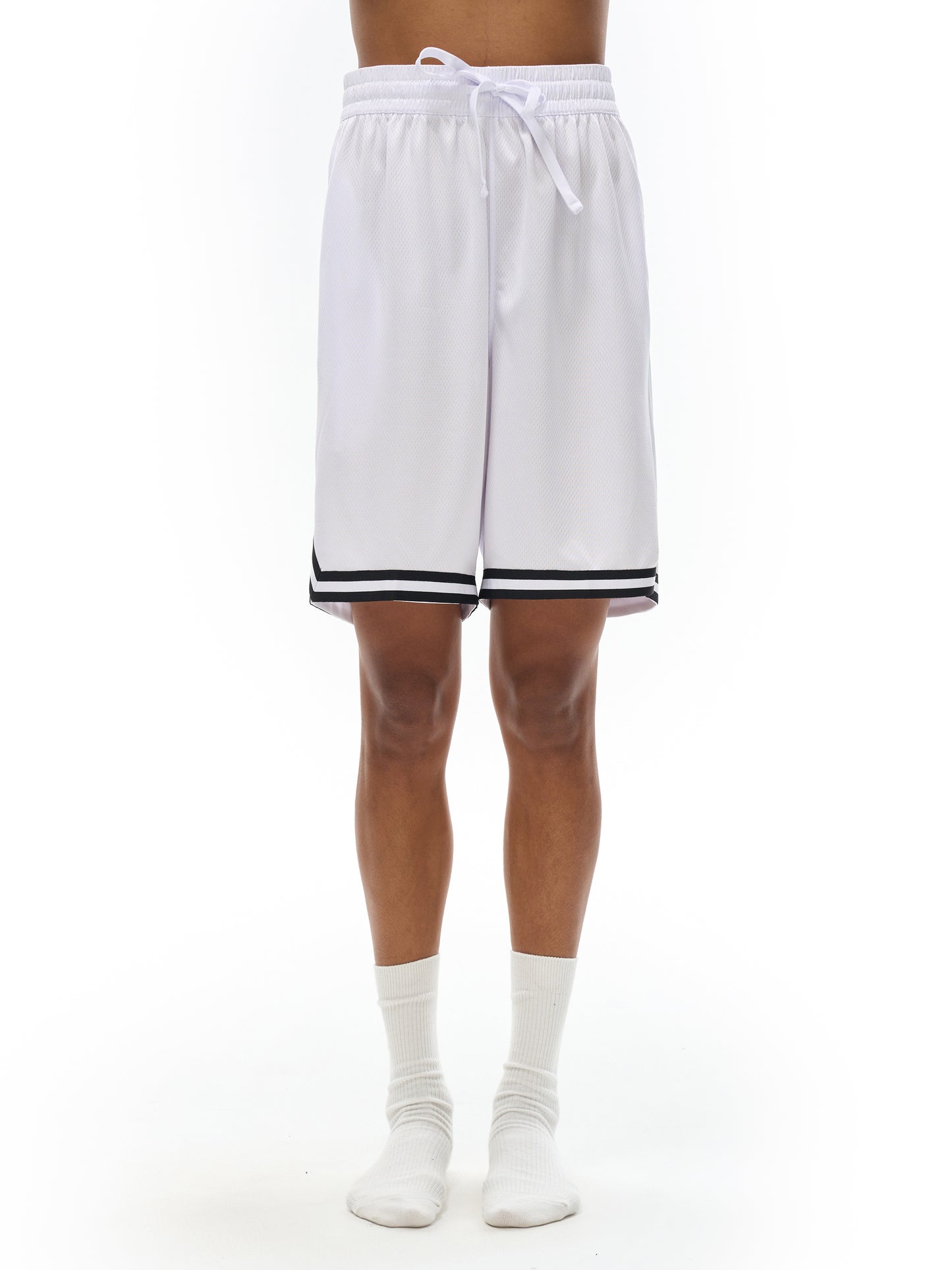 Built Daily. - Classic Stripe Trim Basketball Shorts