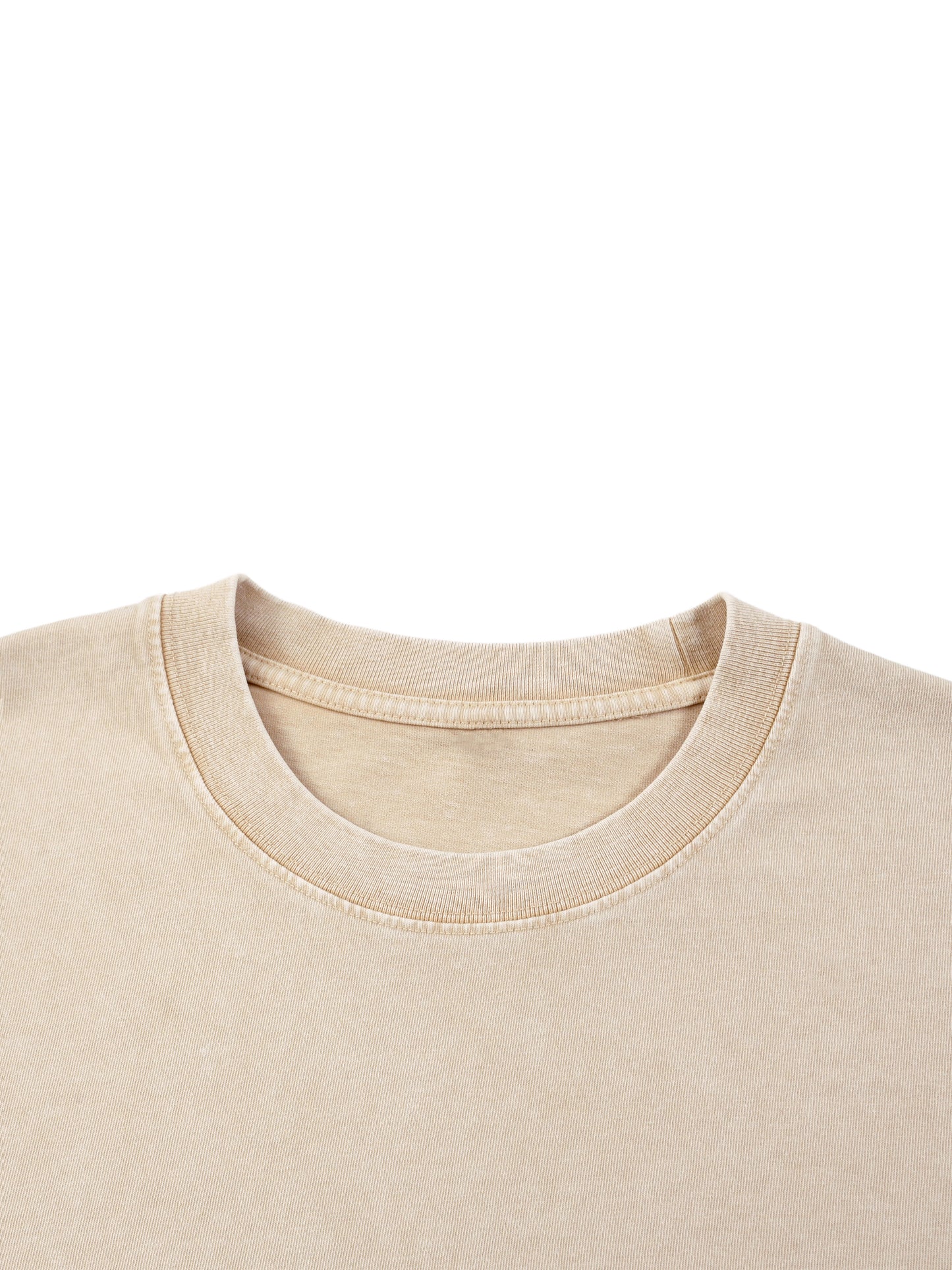 BE HAPPY- Mineral Wash Boxy Cotton T-Shirt
