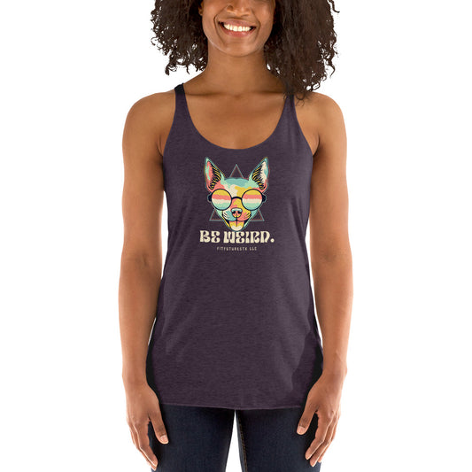 BE WEIRD. - Women's Racerback Tank